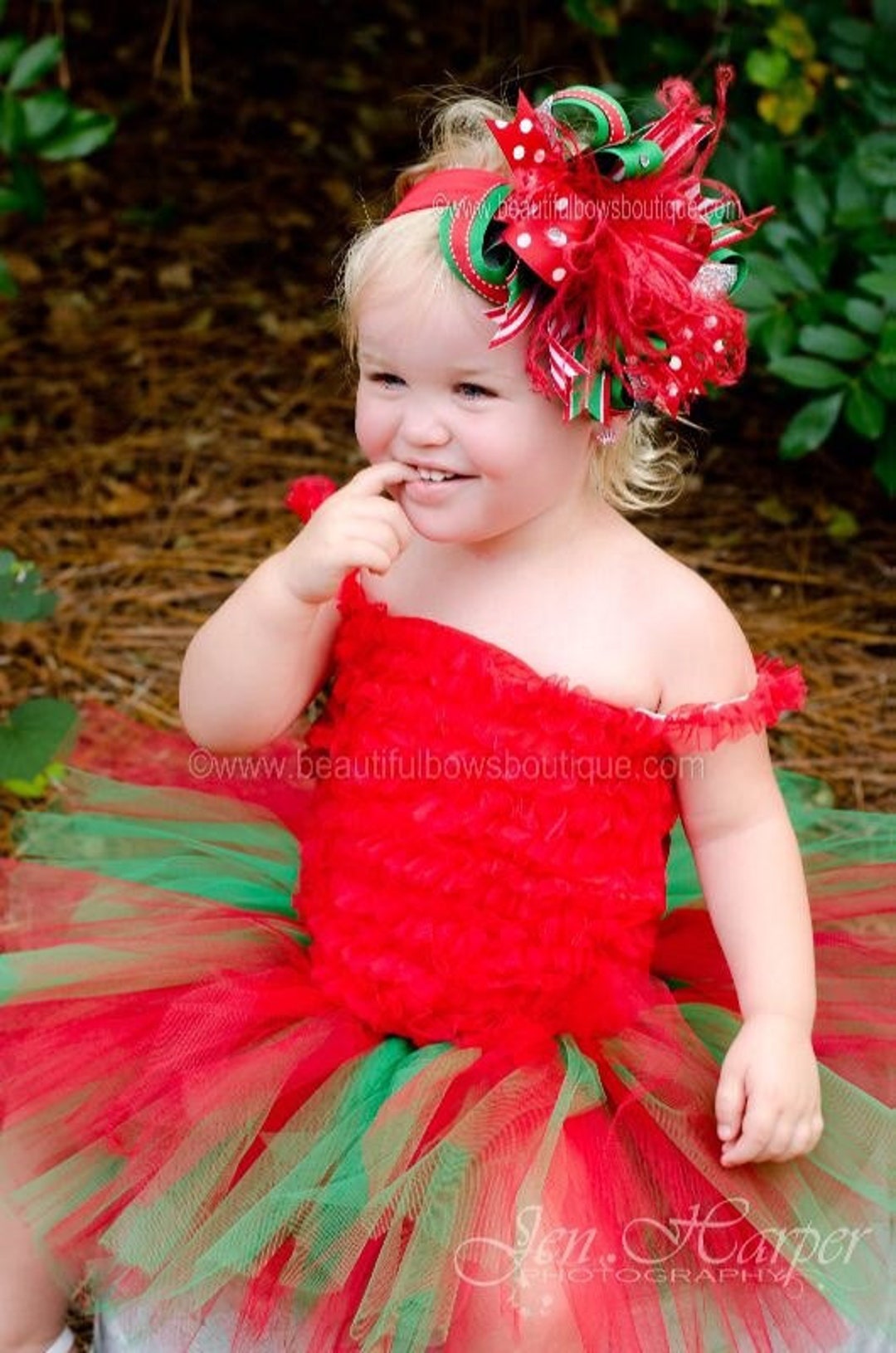 Vive la Fete Baby Girls Embroidered Red Gingham Bubble - Side Bows - Alabama Crimson Tide