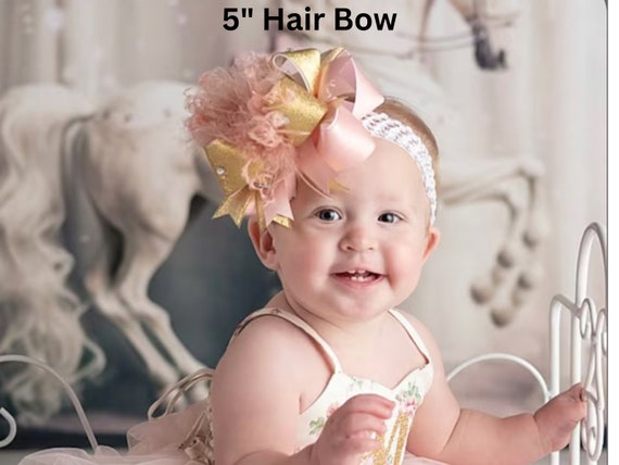 Feathered hair bows hot sale
