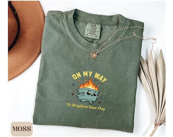 Embroidered Dumpster Fire Shirts This Little Light of Mine I'm Gonna Let It Shine Emotional Dumpster Fire Shirt, Mental Health Shirt Gift