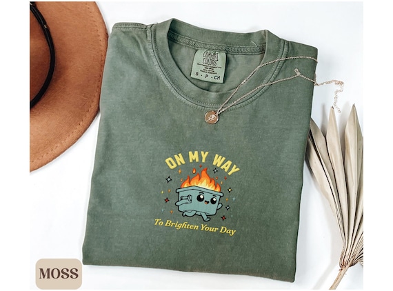 Embroidered Dumpster Fire Shirts This Little Light of Mine I'm Gonna Let It Shine Emotional Dumpster Fire Shirt, Mental Health Shirt Gift