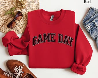 Game Day Sweatshirt Gameday Sweater Game Day Crewneck Unisex Gameday Shirt Varsity Retro Gameday Outfit Football Baseball Softball Gift