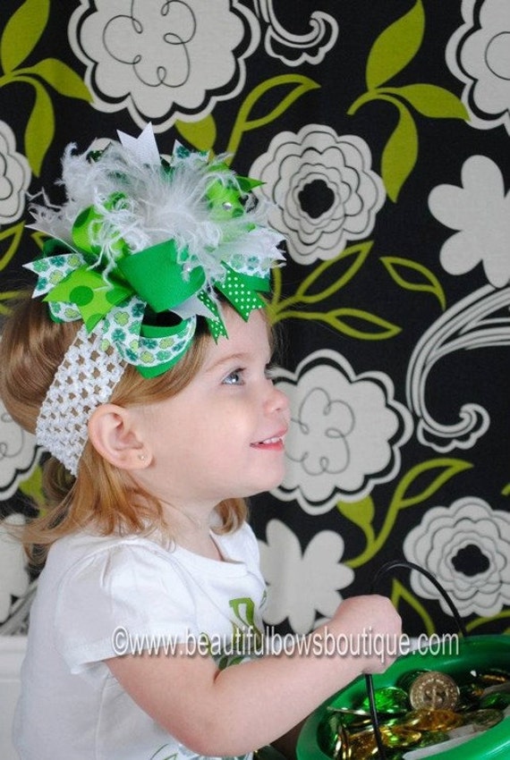 St patricks day headband baby hot sale