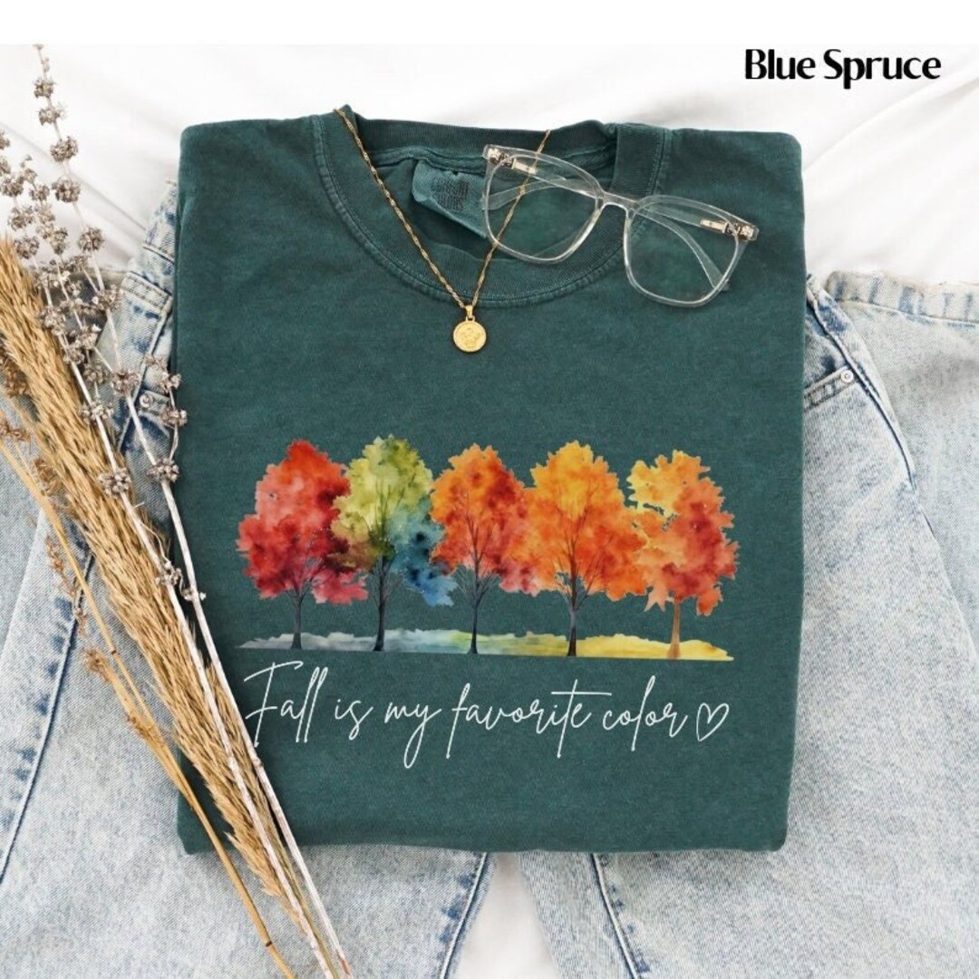 Comfort Colors Fall Shirt Autumn Colors Shirt Thanksgiving Shirt Fall ...