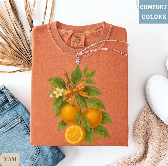 Comfort Colors Men's Short Sleeve Tee | Super Soft Garment-Dyed Style 1717 In Citrus Small - View #6