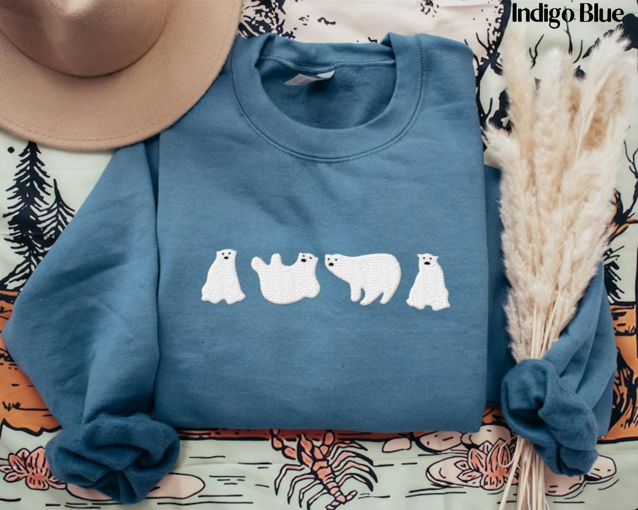 Polar Bear Sweatshirt - Etsy