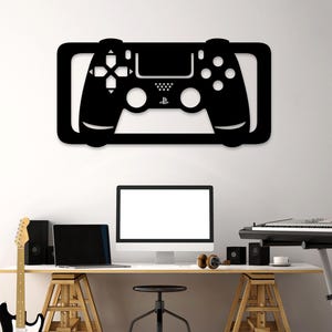 Joystick Laser Cut SVG DXF Files - Wall Sticker, Engraving Decal, Silhouette Template, CNC Cutting Router, Digital Vector Instant Download
