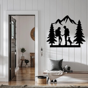 Bergsteiger Laser geschnitten SVG-DXF-Dateien - Wandaufkleber, Gravur Aufkleber, Silhouette Vorlage, CNC-Fräser, Digitaler Vektor-Sofort-Download