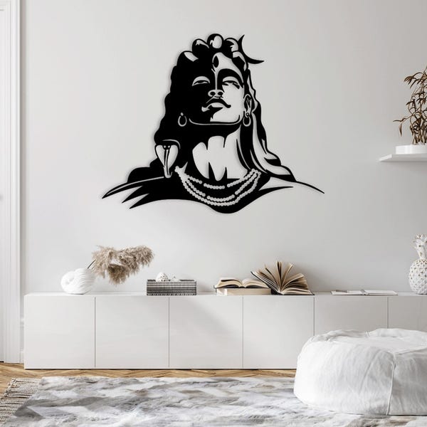 Lord Shiva SVG: Hindu God Laser Cut File for CNC Router (Digital Download)