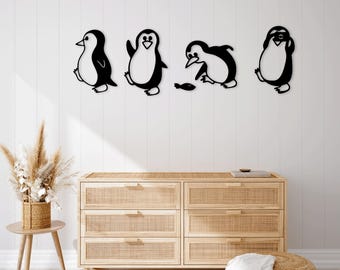 Penguin Playing Golf Laser Cut File: SVG DXF Clipart (digital