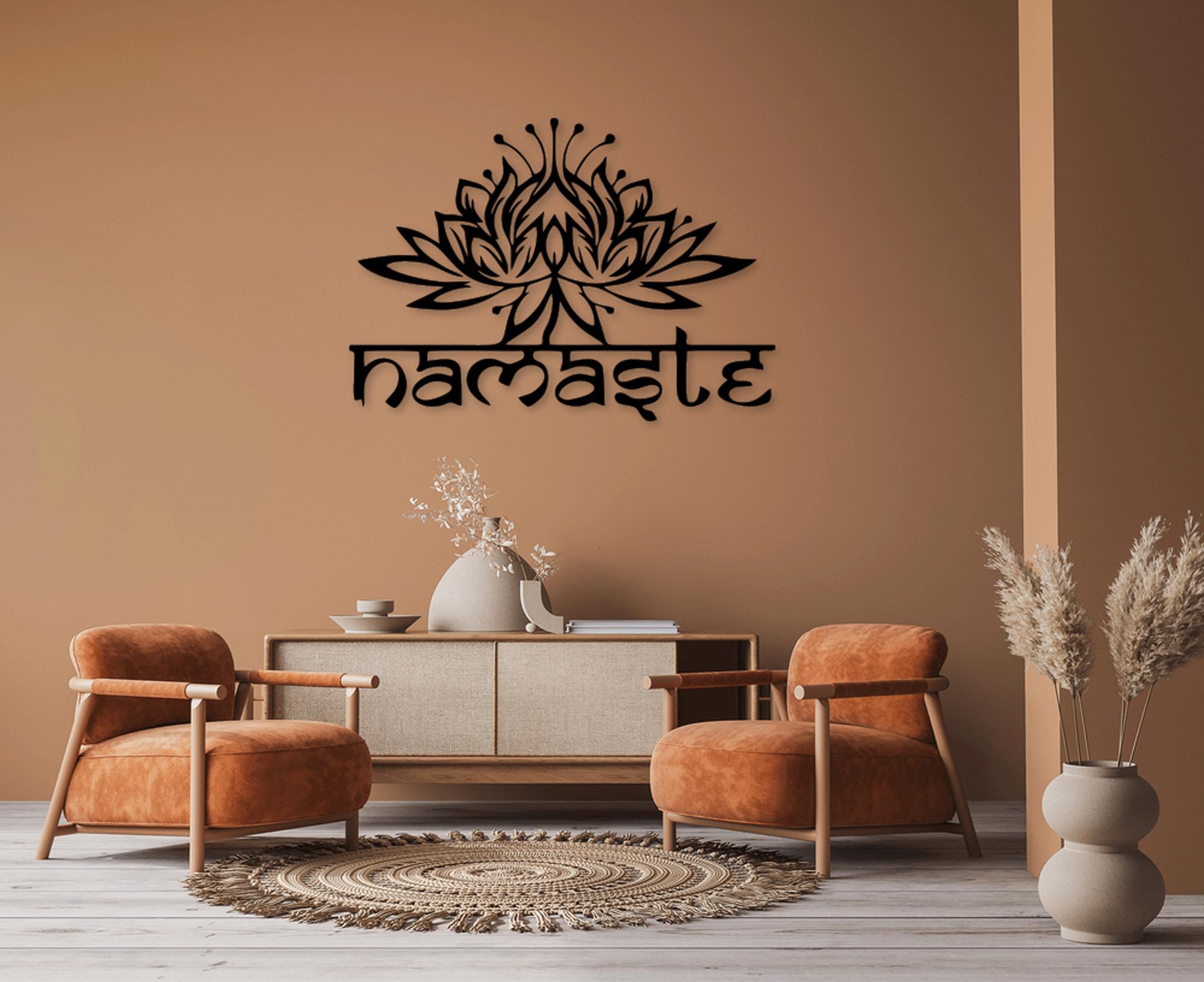 Lotus Flower Yoga SVG DXF Files: Laser Cut Wall Art (digital Download ...