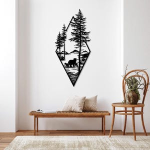 Bär Laser geschnitten SVG-DXF-Dateien - Wandaufkleber, Gravur Aufkleber, Silhouette Vorlage, CNC-Schneidefräser, digitaler Vektor Sofort-Download