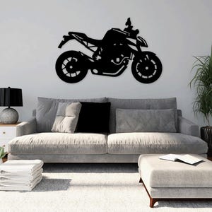 Sportbike Motorrad Laser Cut SVG DXF Dateien - Wandaufkleber, Gravur, Silhouette Vorlage, CNC Fräser, Digitaler Vektor Sofort Download