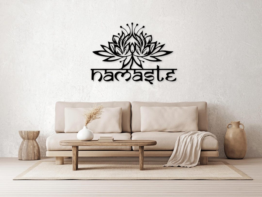 Lotus Flower Yoga SVG DXF Files: Laser Cut Wall Art (digital Download ...