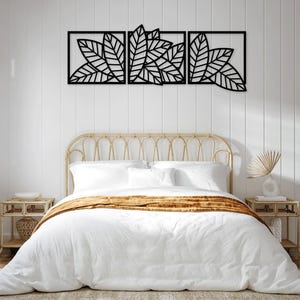葉のレーザーカット SVG DXF ファイル - ウォールステッカー、彫刻デカール、シルエットテンプレート、CNC カッティングルーター、デジタルベクターの即時ダウンロード