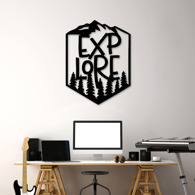 Explore Mountain Laser Cut File: CNC Router SVG DXF (digital Download ...