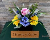 Timeless, Grave Pot Artificial Flowers Tribute Funeral Lasting Memorial Artificial Floral Tributes