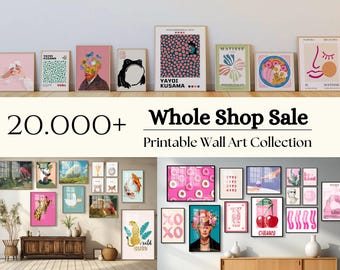 Más de 20.000 láminas de arte mural en megapaquete: Decoración de interiores moderna (descarga digital)