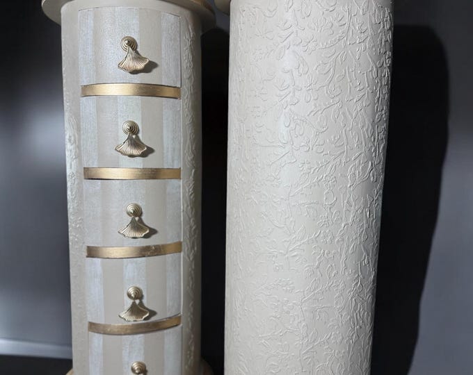 Featured listing image: round dressers / side tables / bedside tables in colonial style