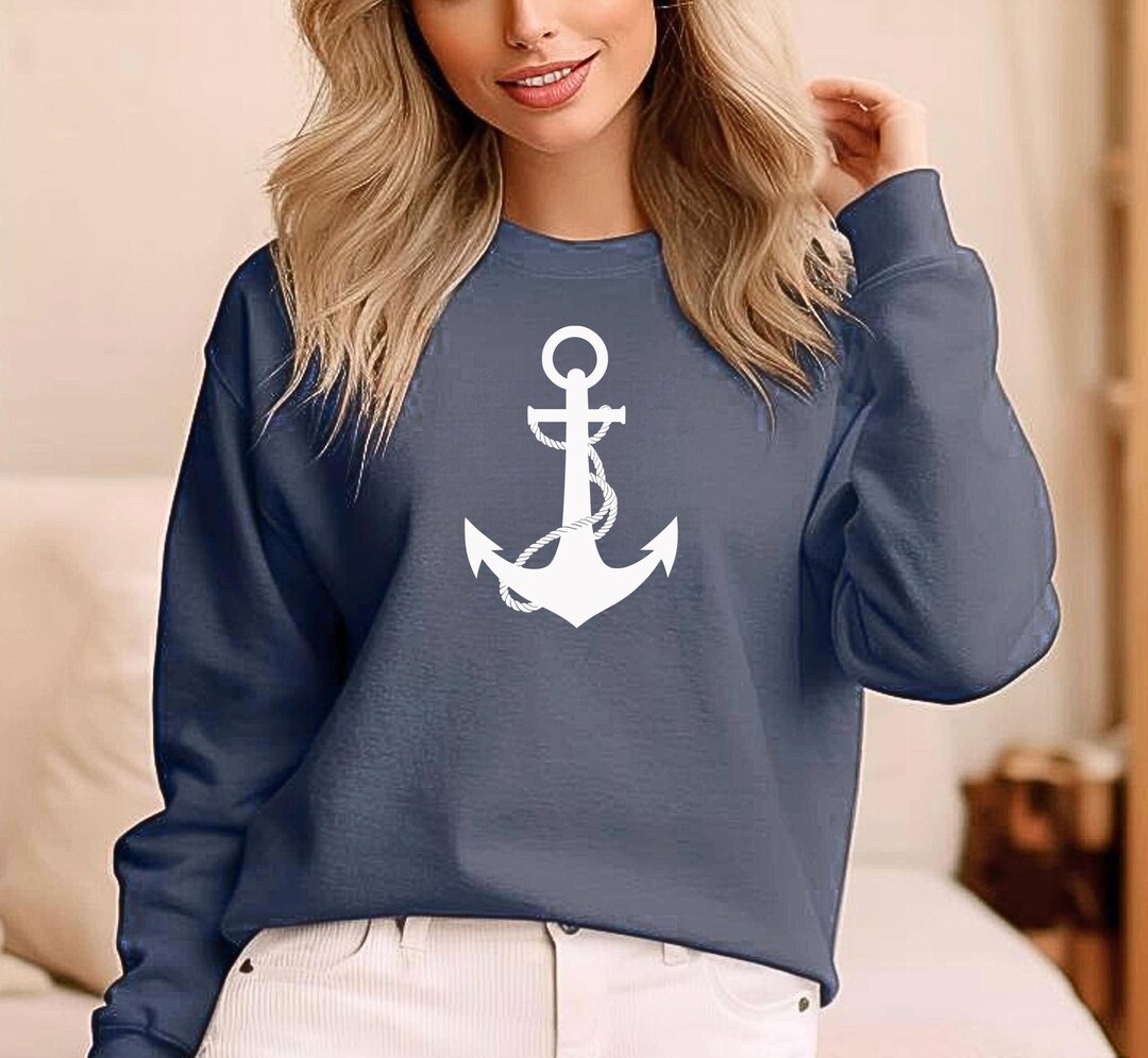 Nautical anchor sweater