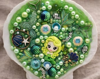 Sirena profumata, tavolozza riutilizzabile per la raccolta (5 pollici) / Strumento BFRB riutilizzabile per la raccolta della pelle, la tiratura dei capelli e la mangiatura delle unghie / Fidget sensoriale