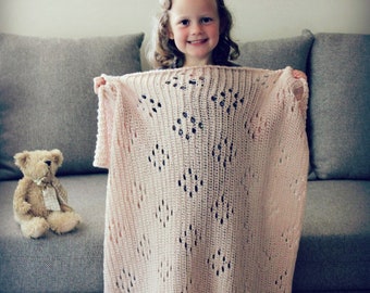 CROCHET PATTERN Diamond Sky Blanket - Make to Any Size - PDF Download