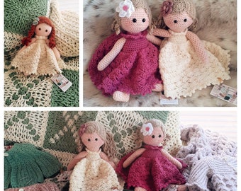 CROCHET PATTERN Waldorf Inspired Dolls eBook - 15" tall - PDF Download