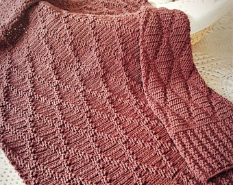 CROCHET PATTERN Rose Lattice Blanket - Make to Any Size - PDF Download