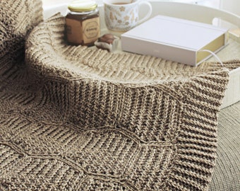 CROCHET PATTERN Beekeeper Afghan - Make to Any Size - PDF Download