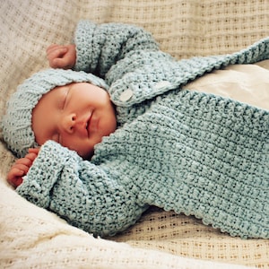 CROCHET PATTERN Textured Baby Cardigan - Sizes 0-3 to 12-18 months - PDF Download