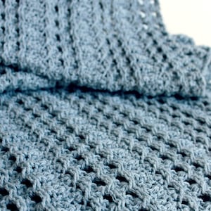 CROCHET PATTERN Silver Linings Throw - Make to Any Size - PDF Download