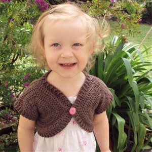 CROCHET PATTERN Shortie Sweater Baby to Adult PDF Download image 1