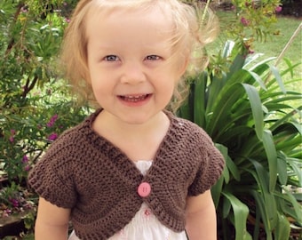 CROCHET PATTERN Shortie Sweater - Baby to Adult - PDF Download