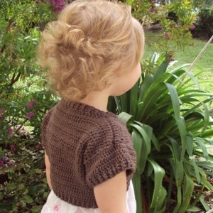 CROCHET PATTERN Shortie Sweater Baby to Adult PDF Download image 3