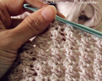 CROCHET PATTERN Beloved Baby Blanket - Make to Any Size - PDF Download