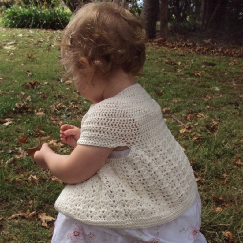 CROCHET PATTERN Seamless Cardigan Baby and Toddler PDF Download image 3