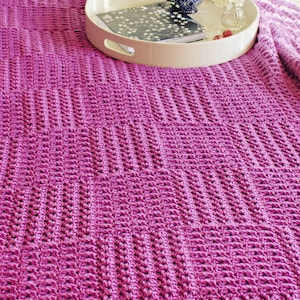 CROCHET PATTERN Wild Orchid Throw - Make to Any Size - PDF Download - Etsy