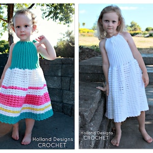 Download Now CROCHET PATTERN Secret Garden Dress Sizes 0-12 Years Pattern PDF image 1