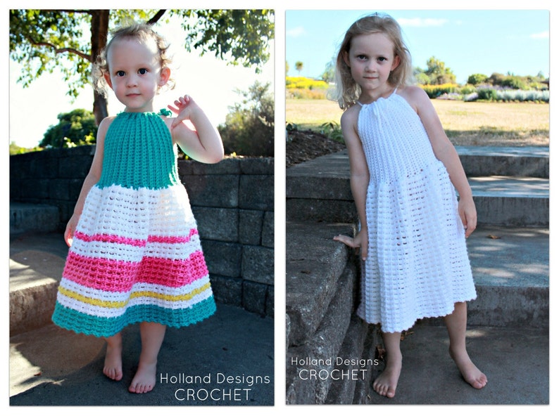 Download Now CROCHET PATTERN Secret Garden Dress Sizes 0-12 Years Pattern PDF image 1