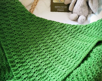 CROCHET PATTERN Evensong Blanket - Make to Any Size - PDF Download