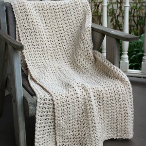 CROCHET PATTERN Natural Wonder Blanket - Make to Any Size - PDF Download