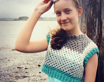 CROCHET PATTERN Shortie Pullover - Ladies Sizes - PDF Download