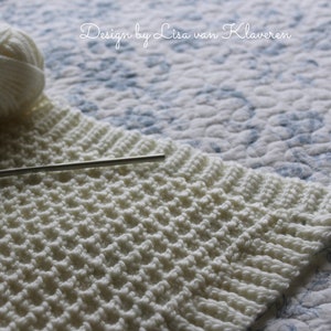 CROCHET PATTERN Waffle Blanket - Make to Any Size - PDF Download