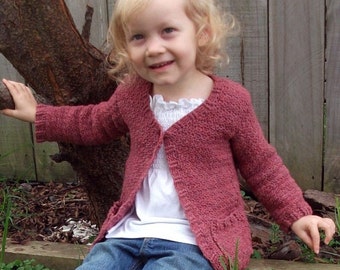 CROCHET PATTERN Autumn Cardigan - Sizes 0-5 Years - PDF Download