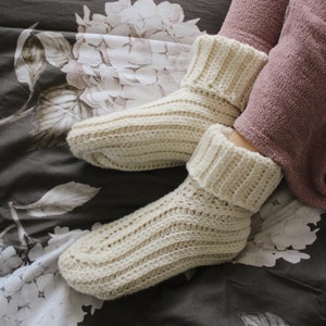 CROCHET PATTERN Not Knit Slippers - Boots - Ladies Sizes - PDF Download