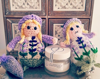 PATRÓN DE CROCHET Dama Lavanda - Muñeca Bolsita Fragancia - Descargar PDF