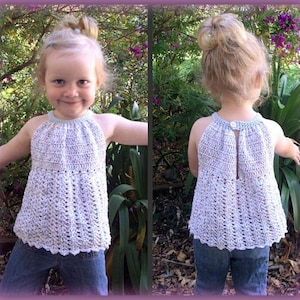 CROCHET PATTERN Pleated Halter Top PDF Download image 2