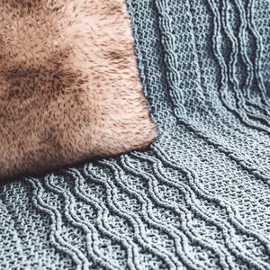 CROCHET PATTERN Heirloom Cable Blanket - 50&quot; x 70&quot; - PDF Download