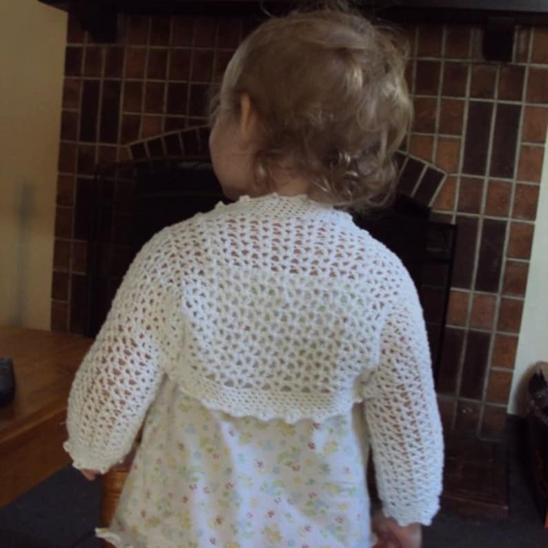 CROCHET PATTERN Victorian Shrug Baby to Adult PDF Download image 2
