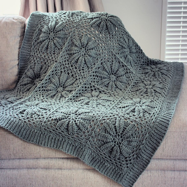 CROCHET PATTERN Thyme to Crochet Afghan - Make to Any Size - PDF Download