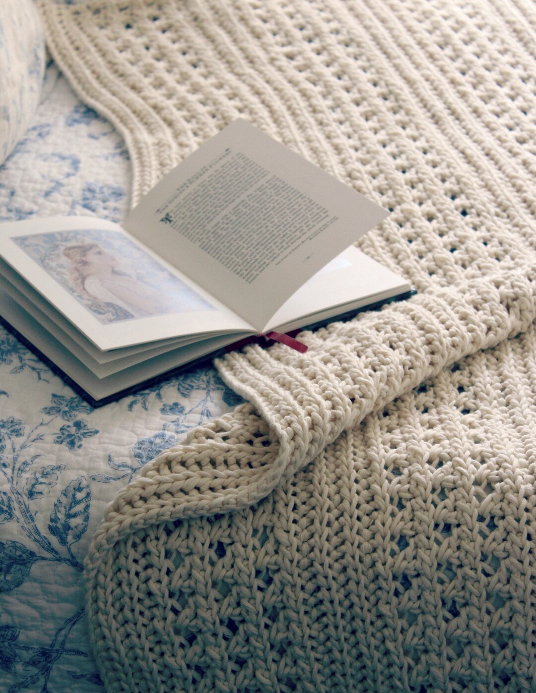 CROCHET PATTERN Poetic Lines Throw - Make to Any Size - PDF Download - Etsy